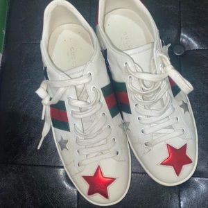 Gucci ace embroidered sneakers size 38